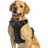 Harnais Anti Traction Réglable Réfléchissant Gilet Chien avec Poignée Contrôle